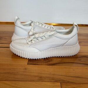 Steve Madden Shock White Platform Sneakers